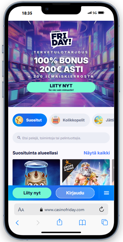 friday casino mobile